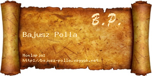 Bajusz Polla névjegykártya